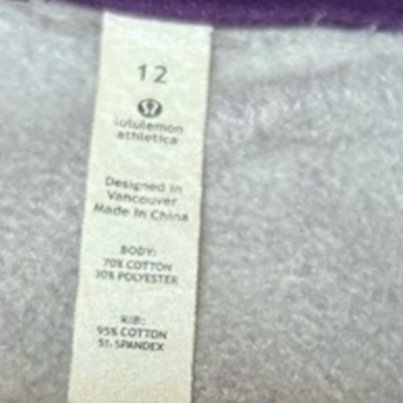 Lululemon women’s scuba full zip hoodie size 12 - Picture 7 of 8
